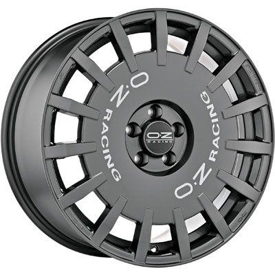 OZ RALLY RACING dark graphit + silver lettering 7.5Jx18 5x112 ET35
