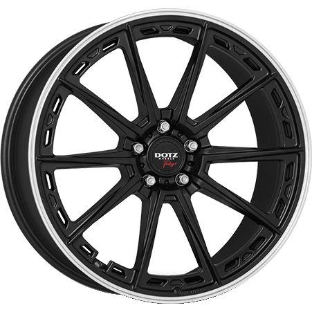 DOTZ SONOMA DARK black matt polished lip 8.0Jx19 5x112 ET40