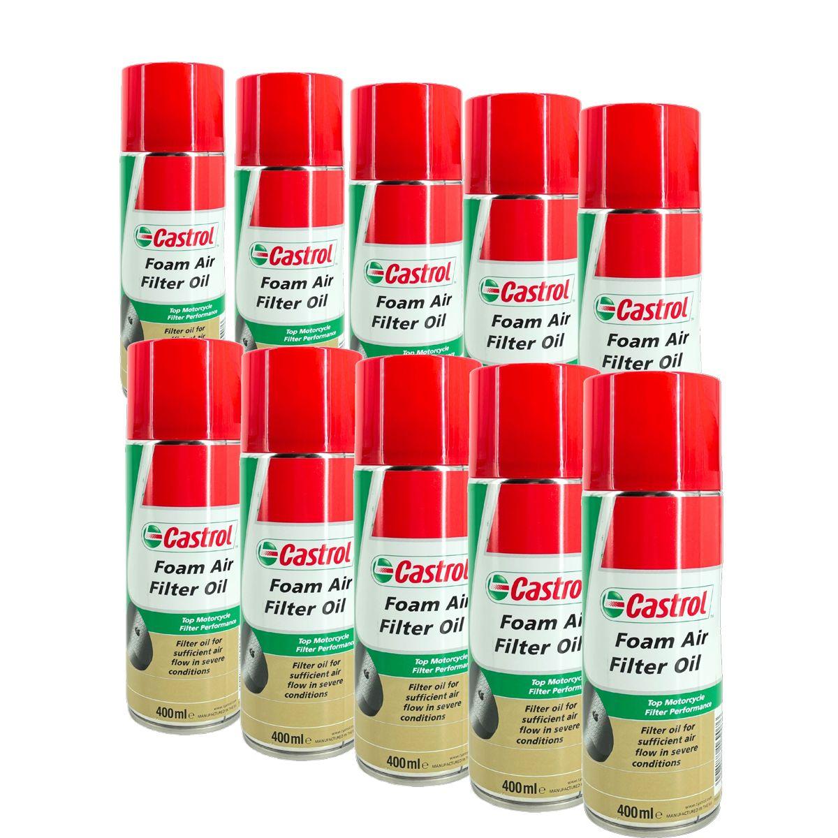 Castrol Foam Air Filter Oil / Luftfilteröl Spray 10x400 ML