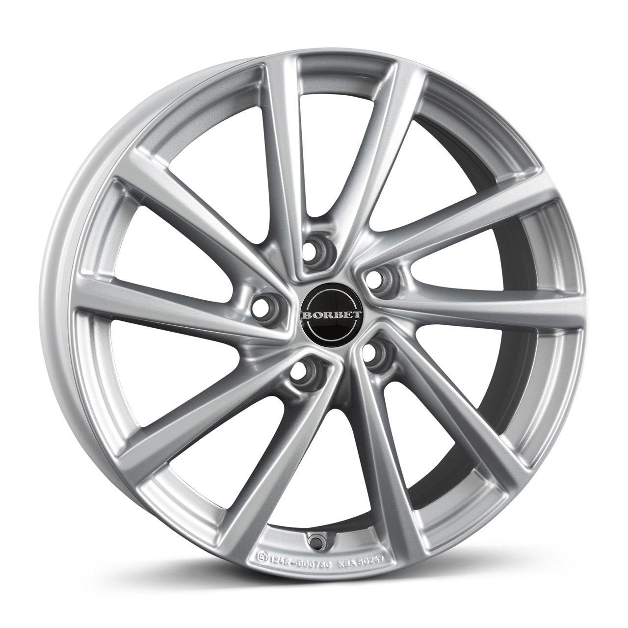 BORBET DESIGN V brillantsilber 7.0Jx16 5x112 ET48