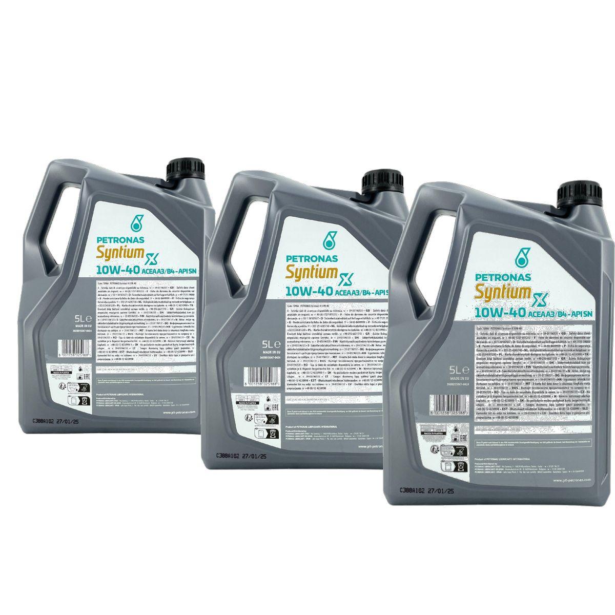 Petronas Syntium X 10W-40 A3/B4 3x5 Liter