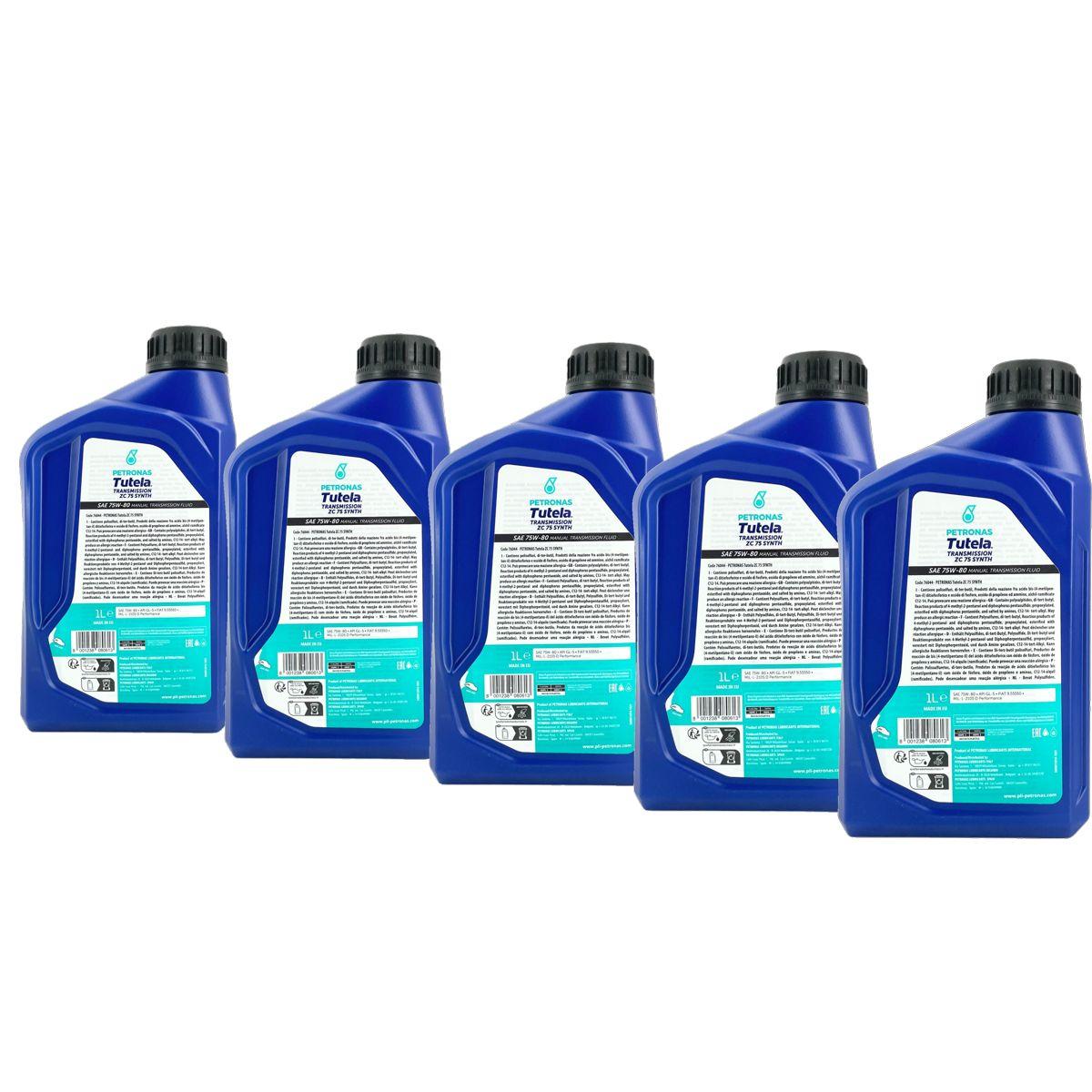 Petronas Tutela Transmission ZC 75 Synth 75W-80 API GL-5 5x1 Liter