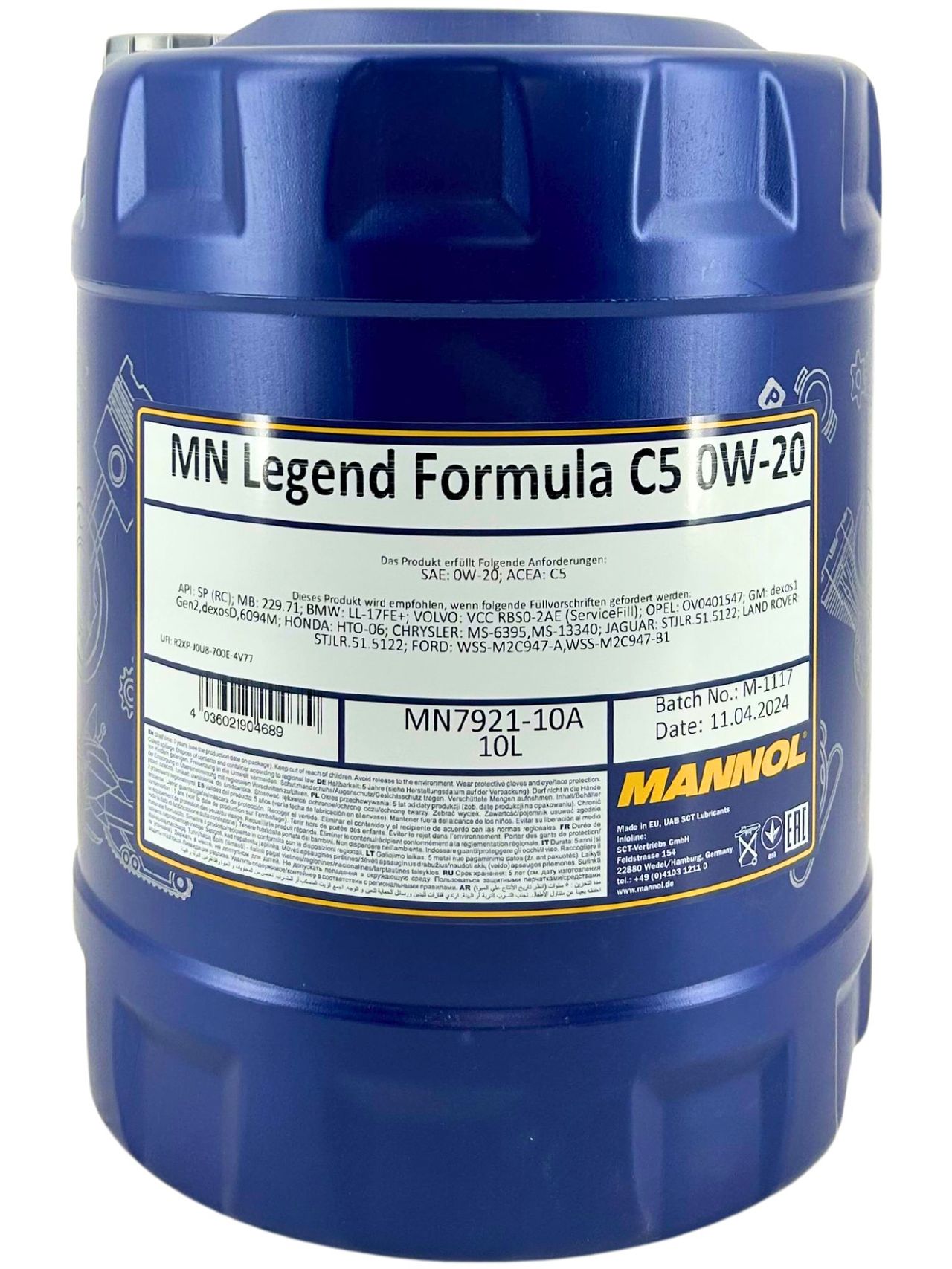 Mannol Legend Formula C5 0W-20 10 Liter