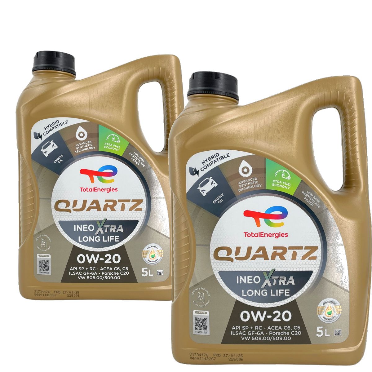Total Quartz Ineo Xtra Longlife 0W-20 2x5 Liter