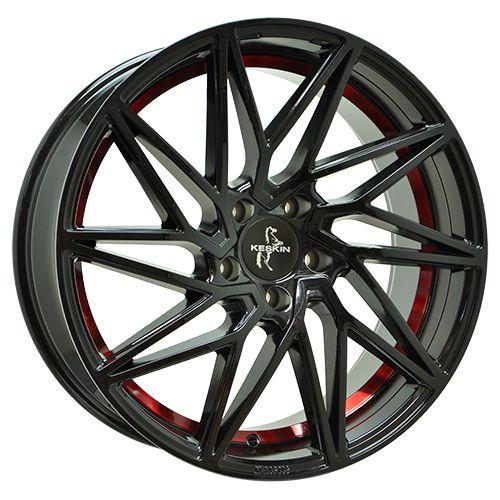 KESKIN WHEELS KT20 FUTURE black painted red inside 8.5Jx20 5x112 ET30