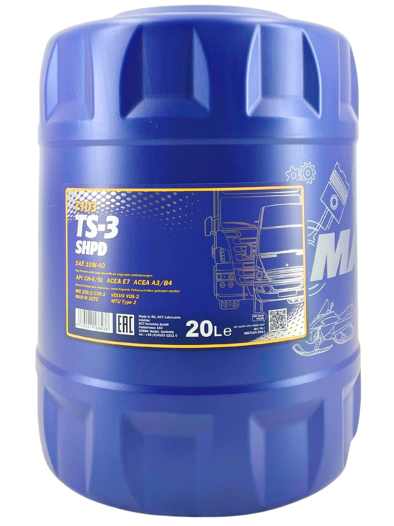 Mannol TS-3 SHPD 10W-40 20 Liter