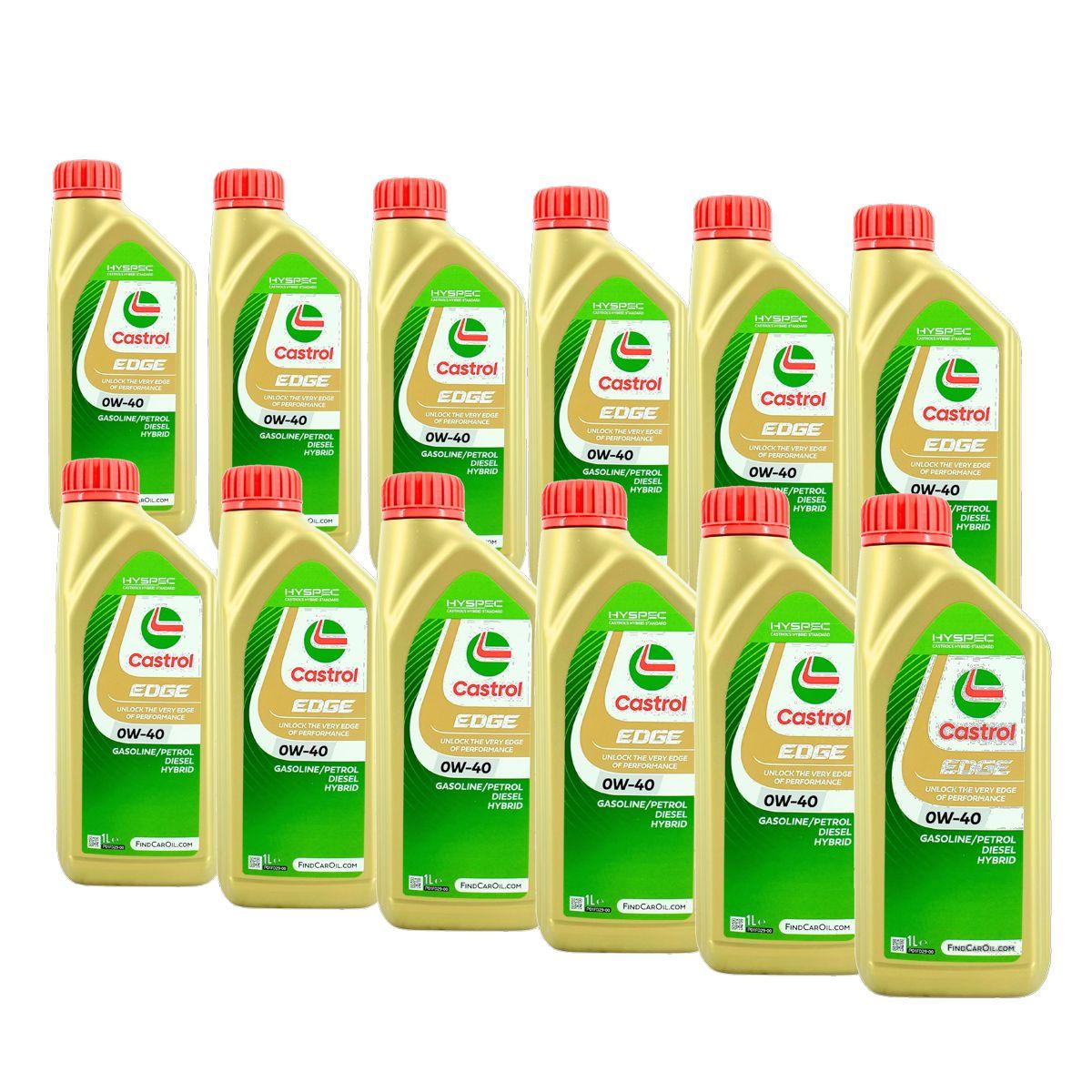 Castrol Edge 0W-40 12x1 Liter