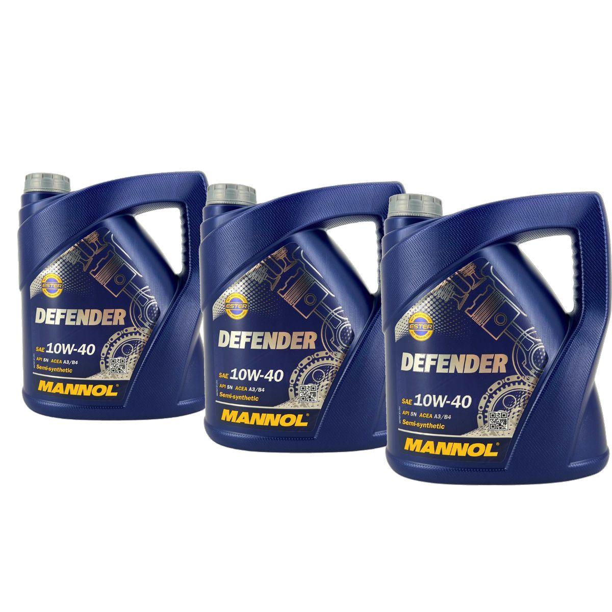 Mannol Defender 10W-40 3x4 Liter