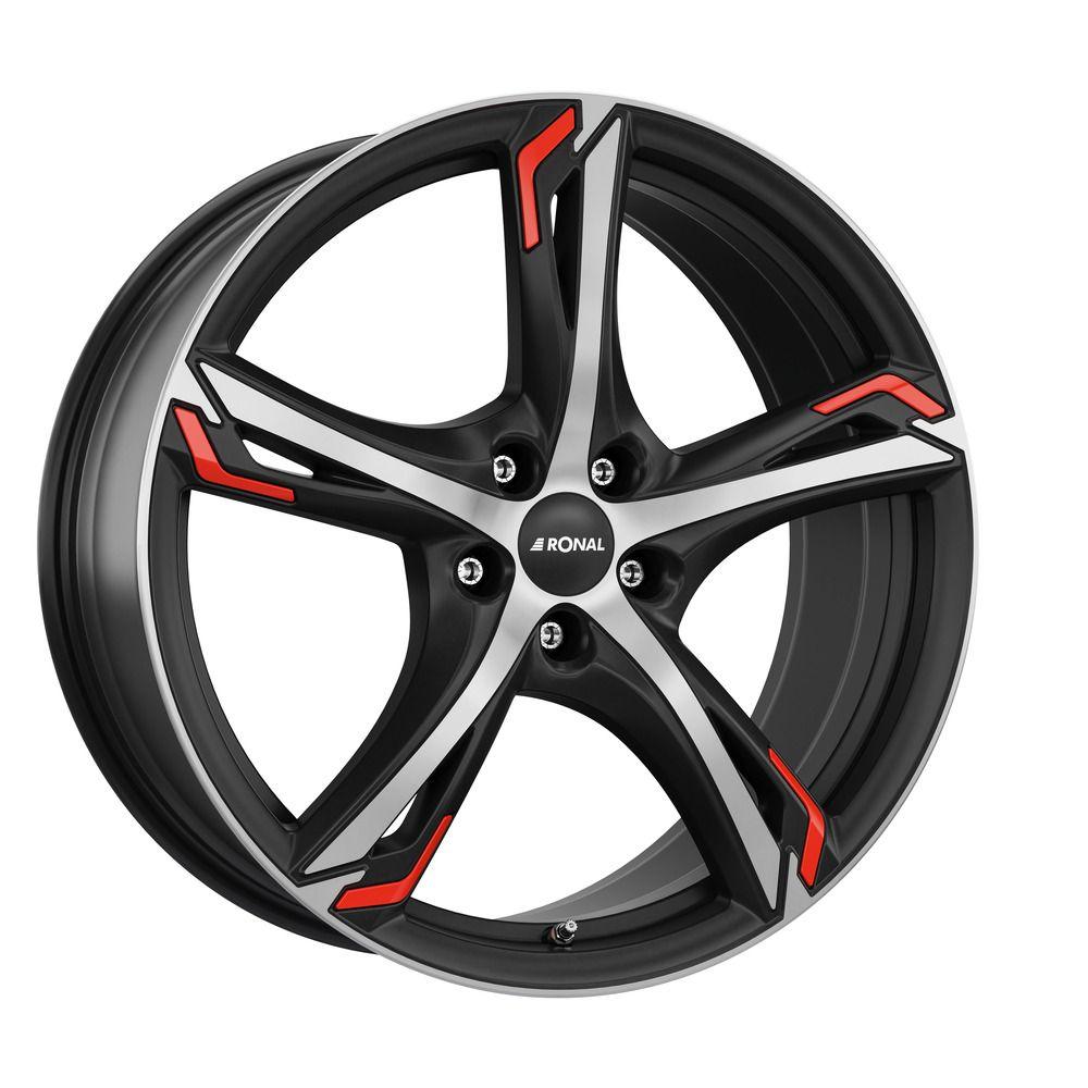 RONAL RONAL R62 RED jetblack-matt-frontkopiert 7.5Jx18 5x100 ET45