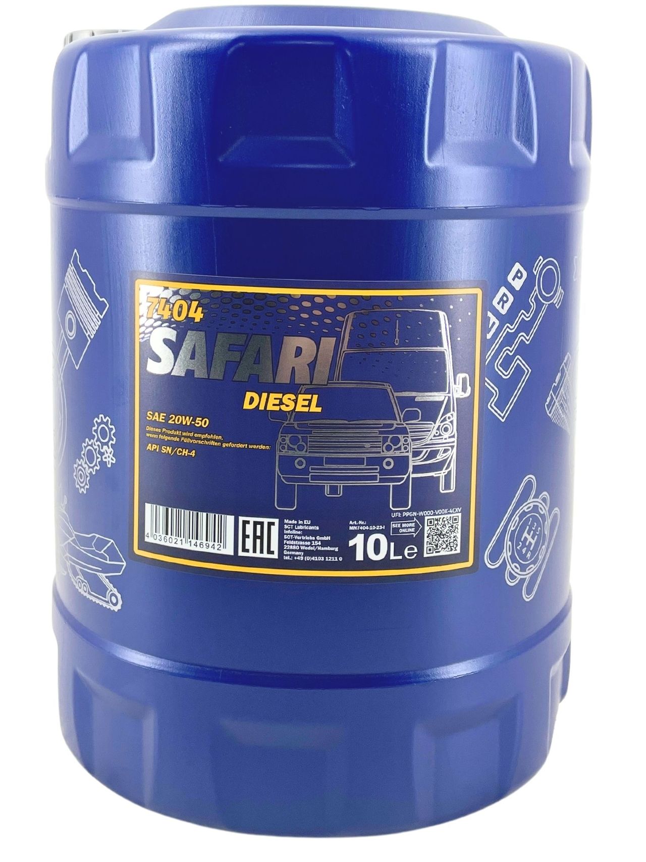 Mannol Safari 20W-50 10 Liter