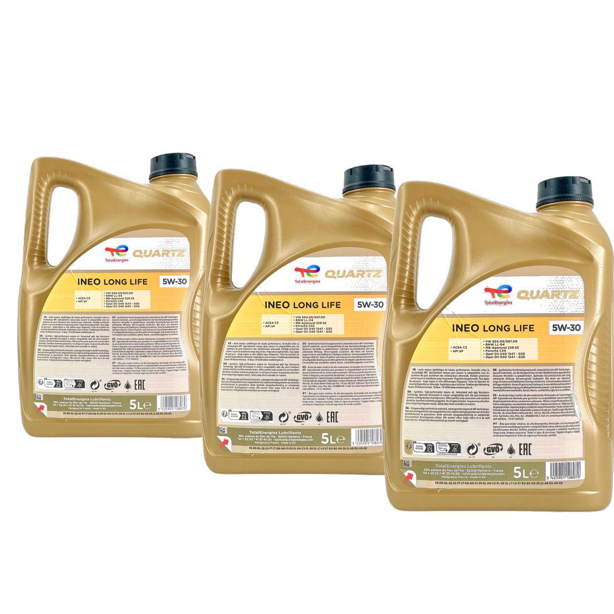 Total Quartz Ineo Longlife 5W-30 3x5 Liter