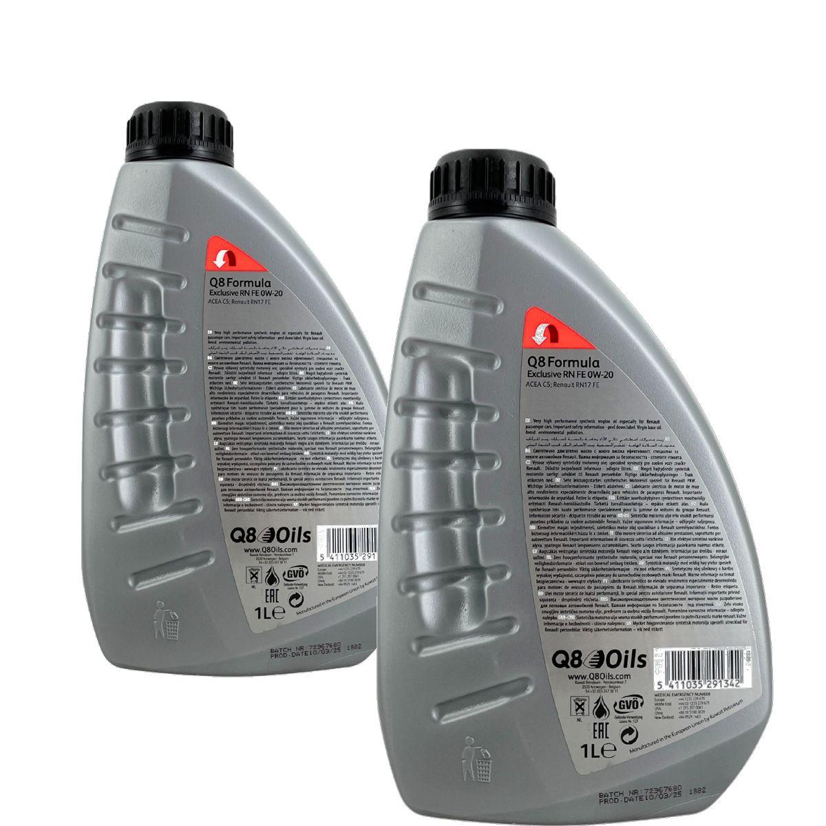 Q8 Formula Exclusive RN FE 0W-20 2x1 Liter