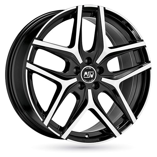 MSW (OZ) MSW 40 gloss black full polished 8.0Jx18 5x120 ET45