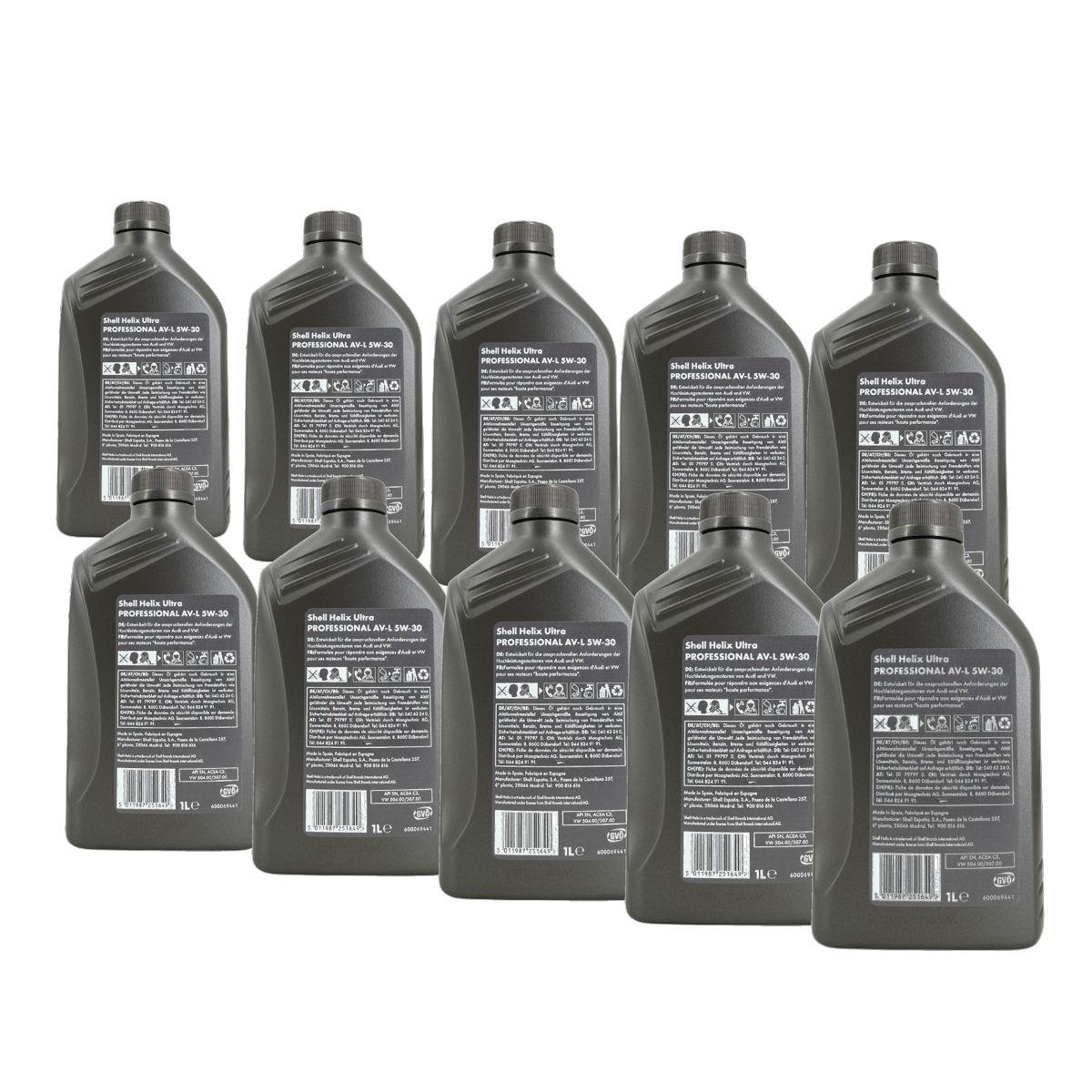 Shell Helix Ultra Professional AV-L 5W-30 10x1 Liter
