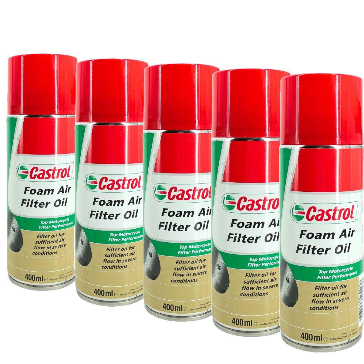 Castrol Foam Air Filter Oil / Luftfilteröl Spray 5x400 ML