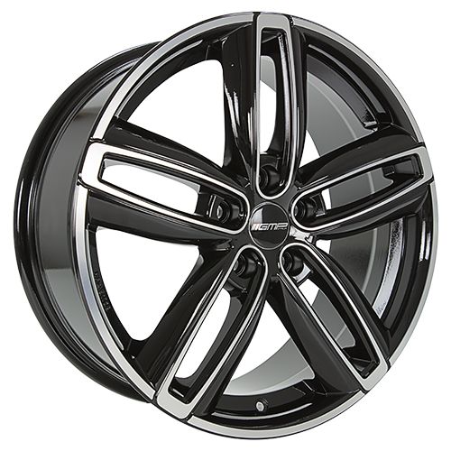 GMP DIVA schwarz diamantgeschliffen 7.5Jx18 5x120 ET50
