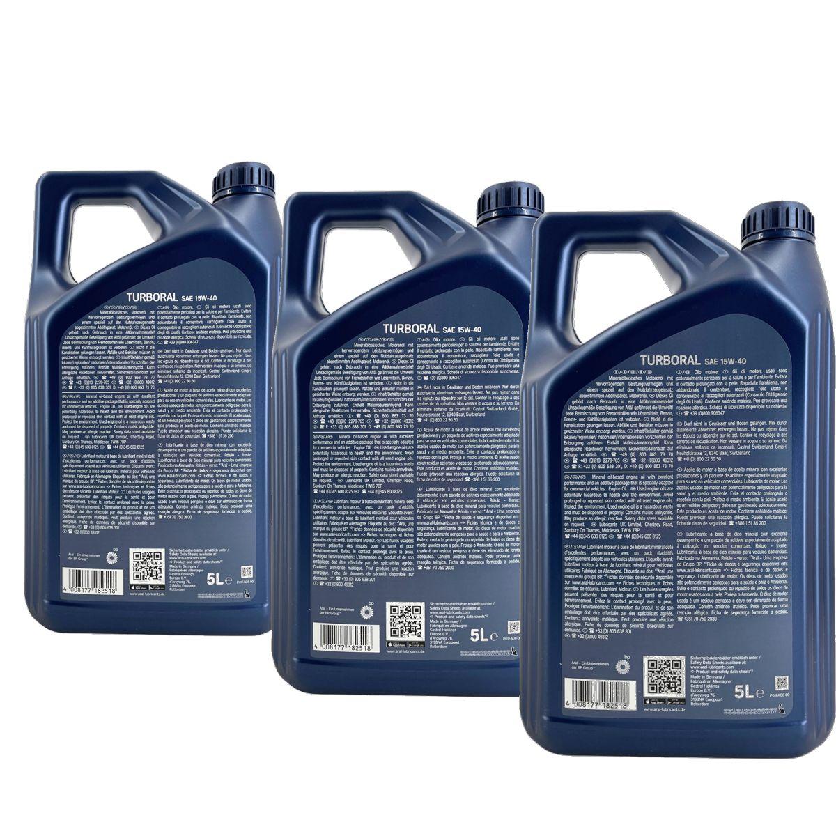 Aral Turboral 15W-40 3x5 Liter