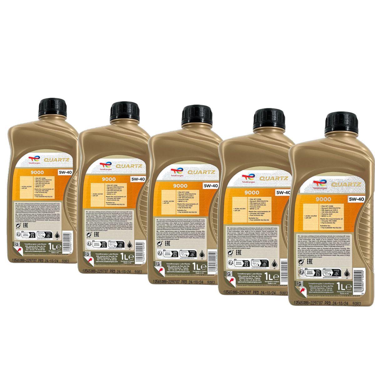 Total Quartz 9000 5W-40 5x1 Liter