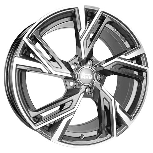 MAM WHEELS MAM RS5 palladium front polished 8.0Jx18 5x108 ET40