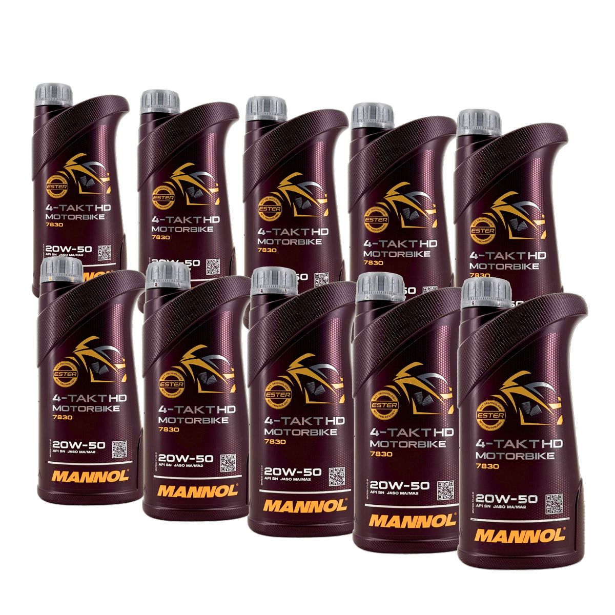 Mannol 4-Takt Motorbike HD 20W-50 10x1 Liter