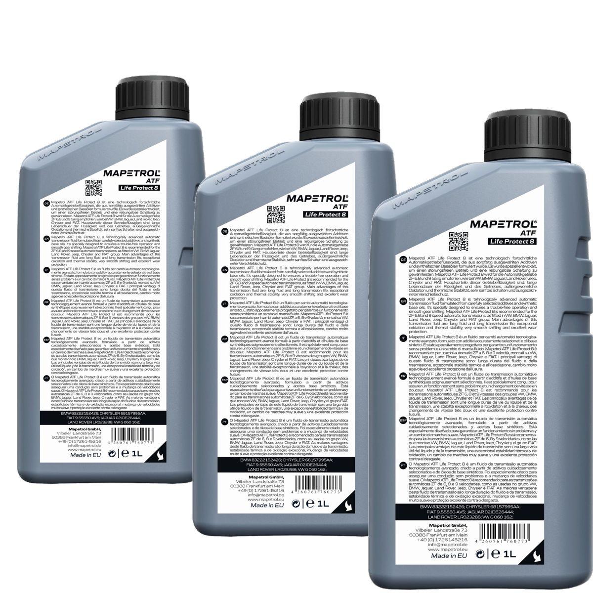 Mapetrol ATF Life Protect 8 1 Liter 3x1 Liter
