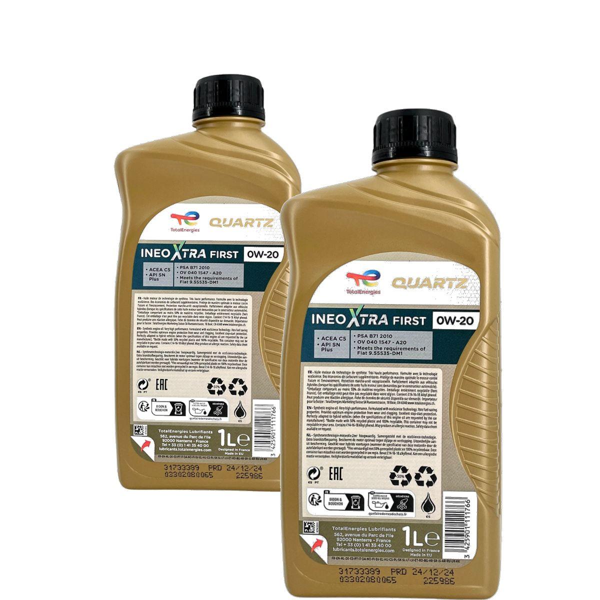 Total Quartz Ineo Xtra First 0W-20 2x1 Liter