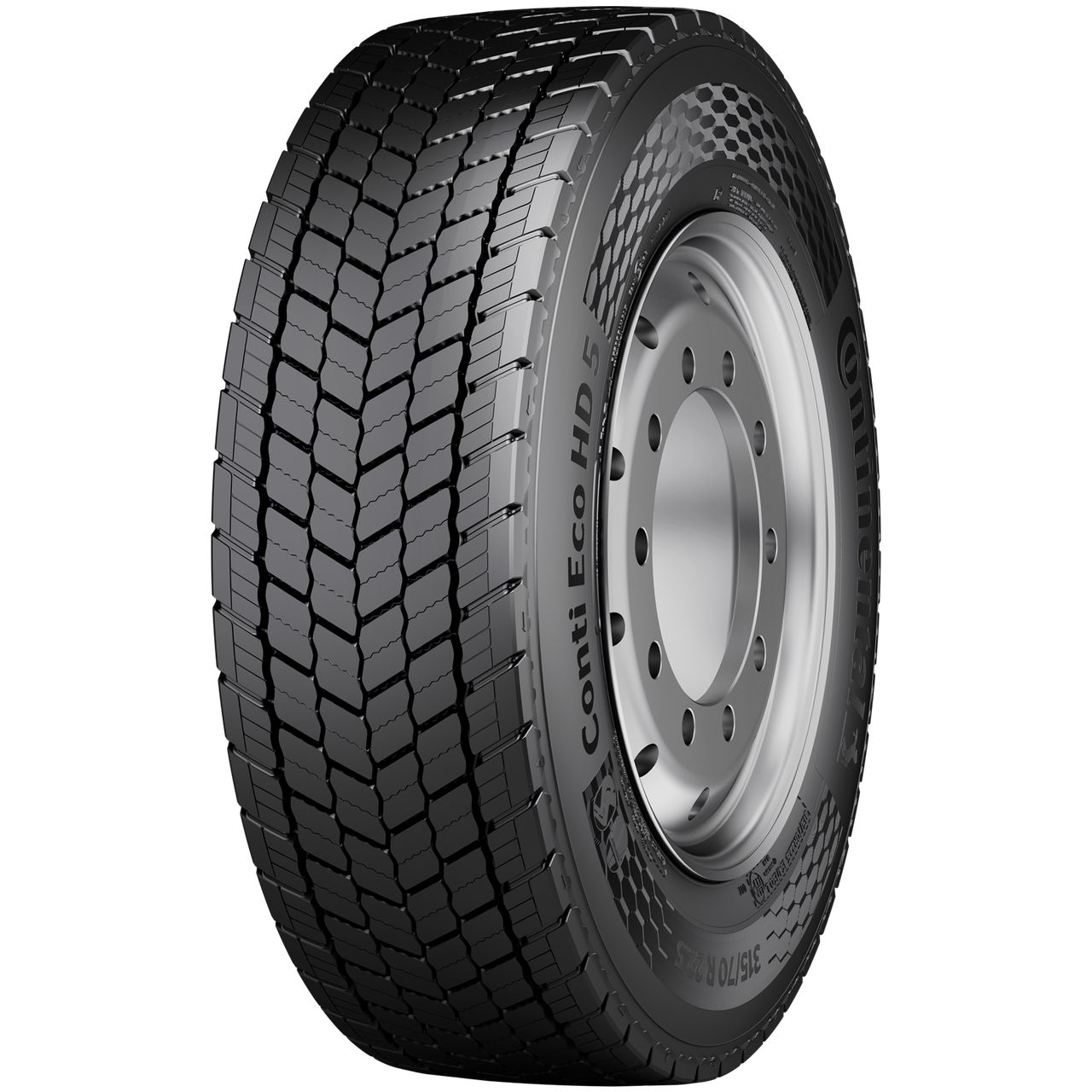 CONTINENTAL 315/80 R 22.5 TL 156/154L (150/150M) CONTI ECO HD 5 18PR M+S 3PMSF RFID LRJ