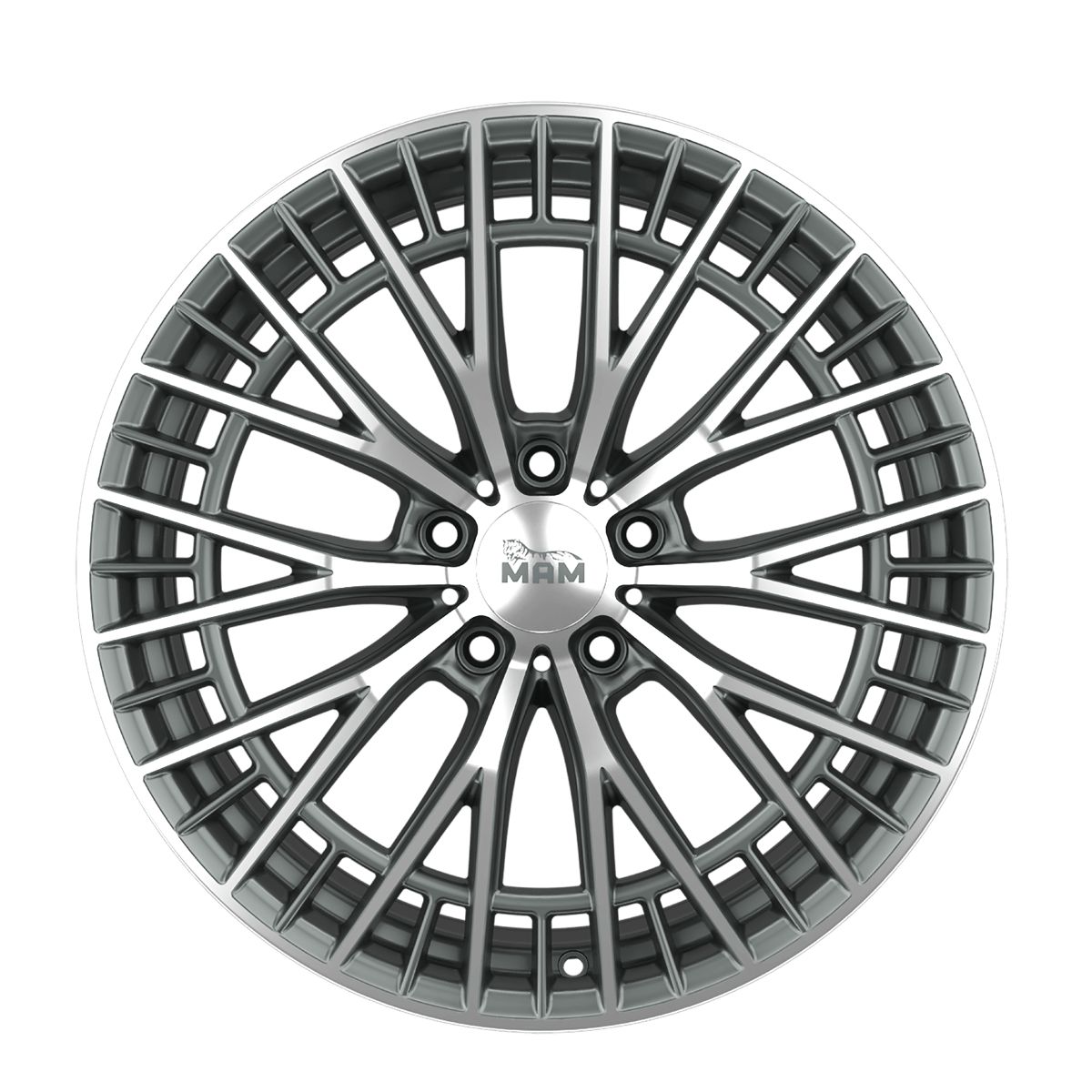 MAM WHEELS MAM GT2 palladium front polished 8.5Jx19 5x112 ET30.1
