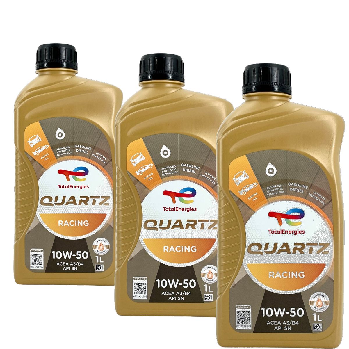 Total Quartz Racing 10W-50 3x1 Liter