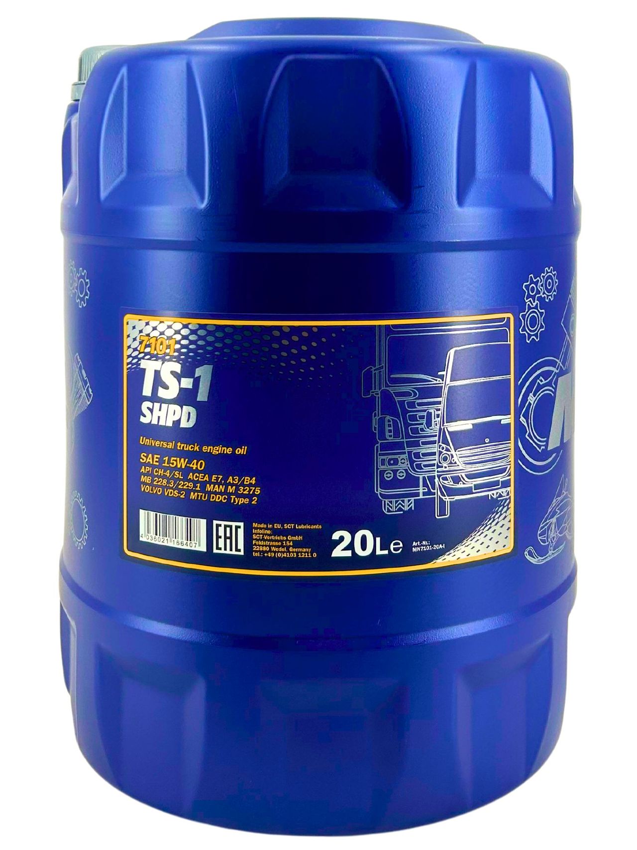 Mannol TS-1 SHPD 15W-40 20 Liter