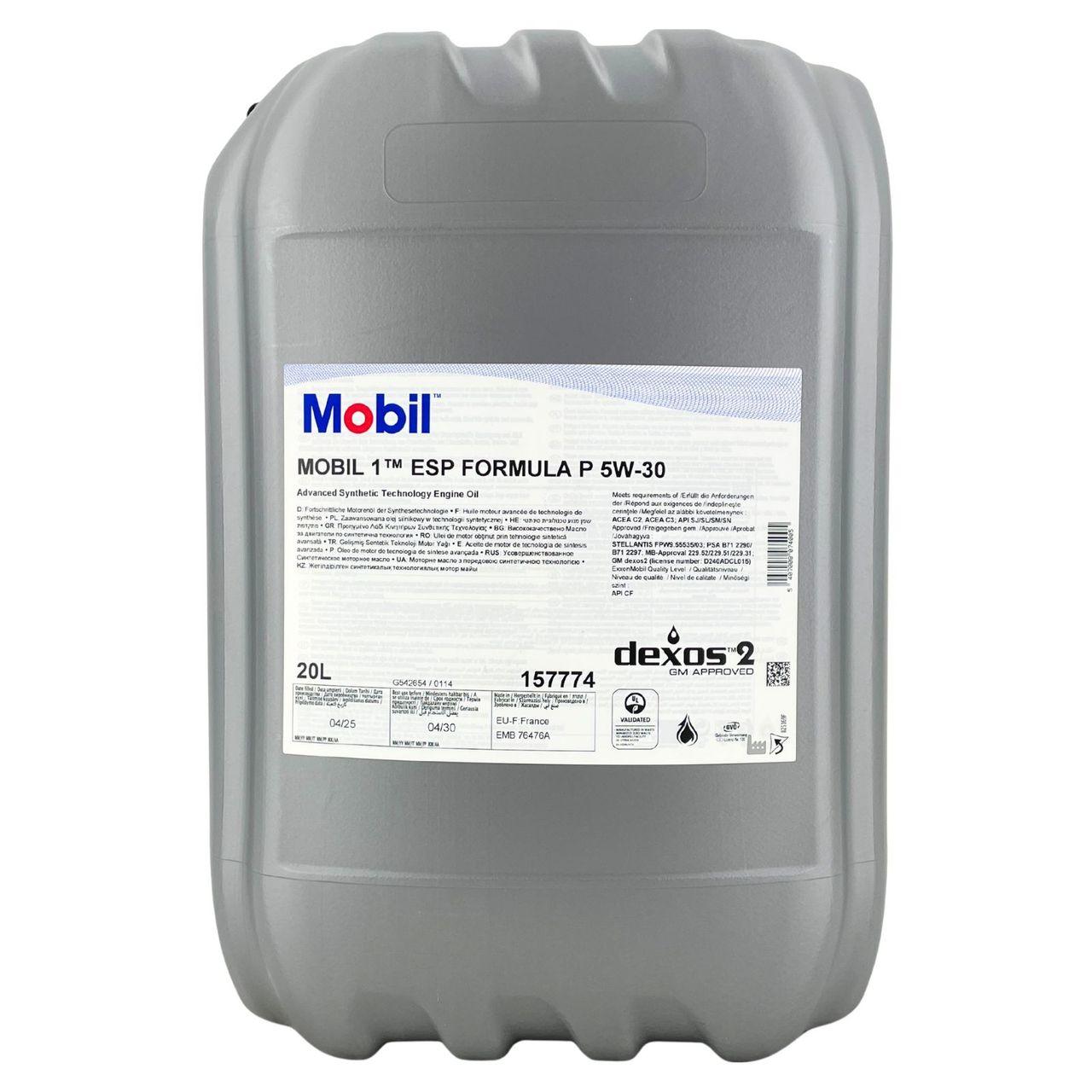 Mobil 1 ESP Formula P 5W-30 20 Liter