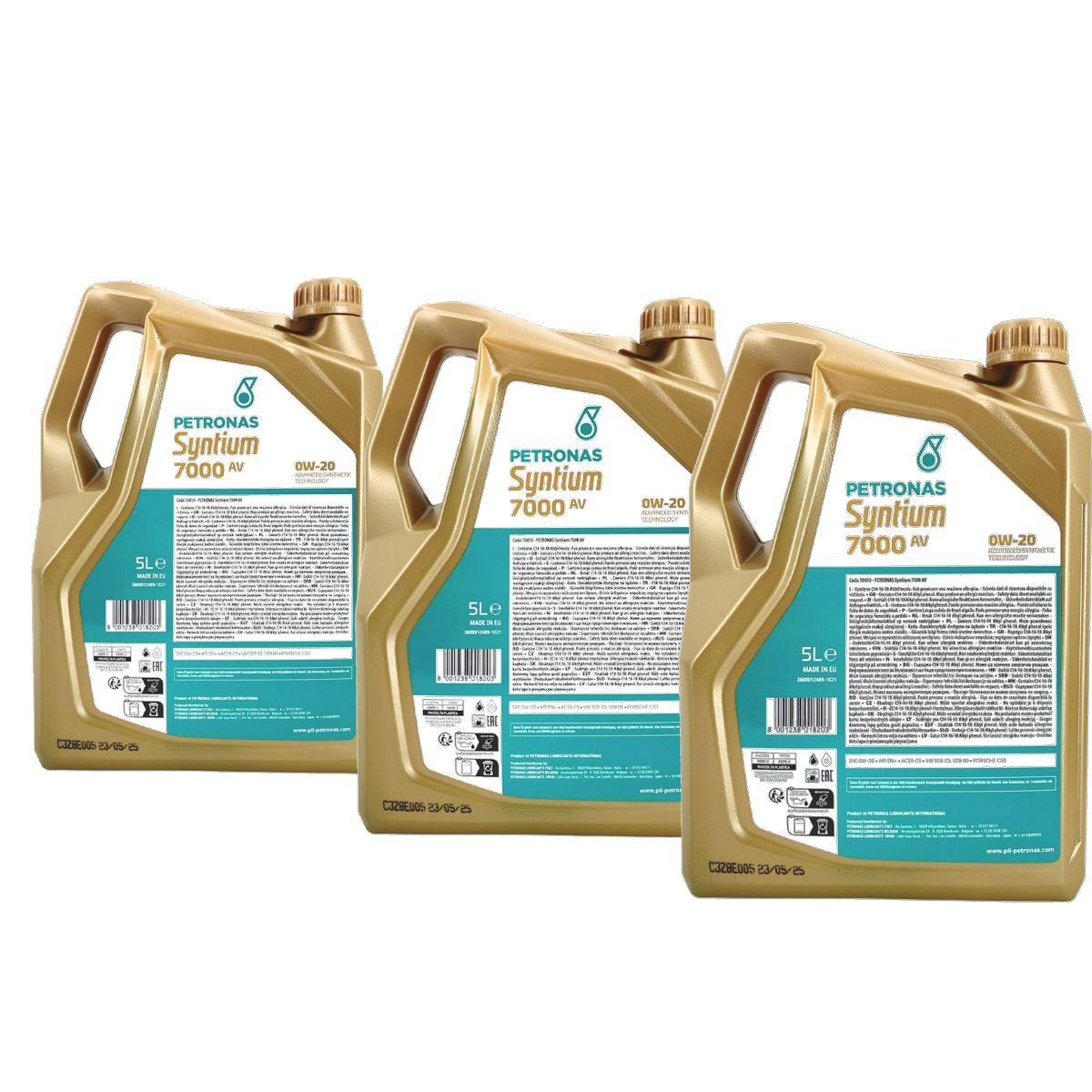 Petronas Syntium Supreme AV 0W-20 3x5 Liter