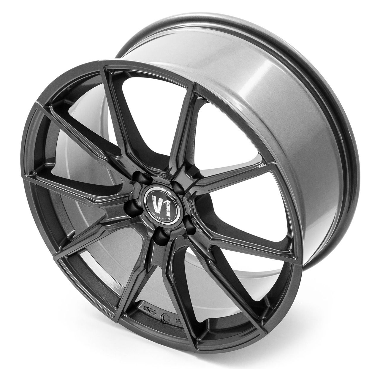 V1 WHEELS V1 Daytona Grau lackiert 8.0Jx18 5x112 ET35