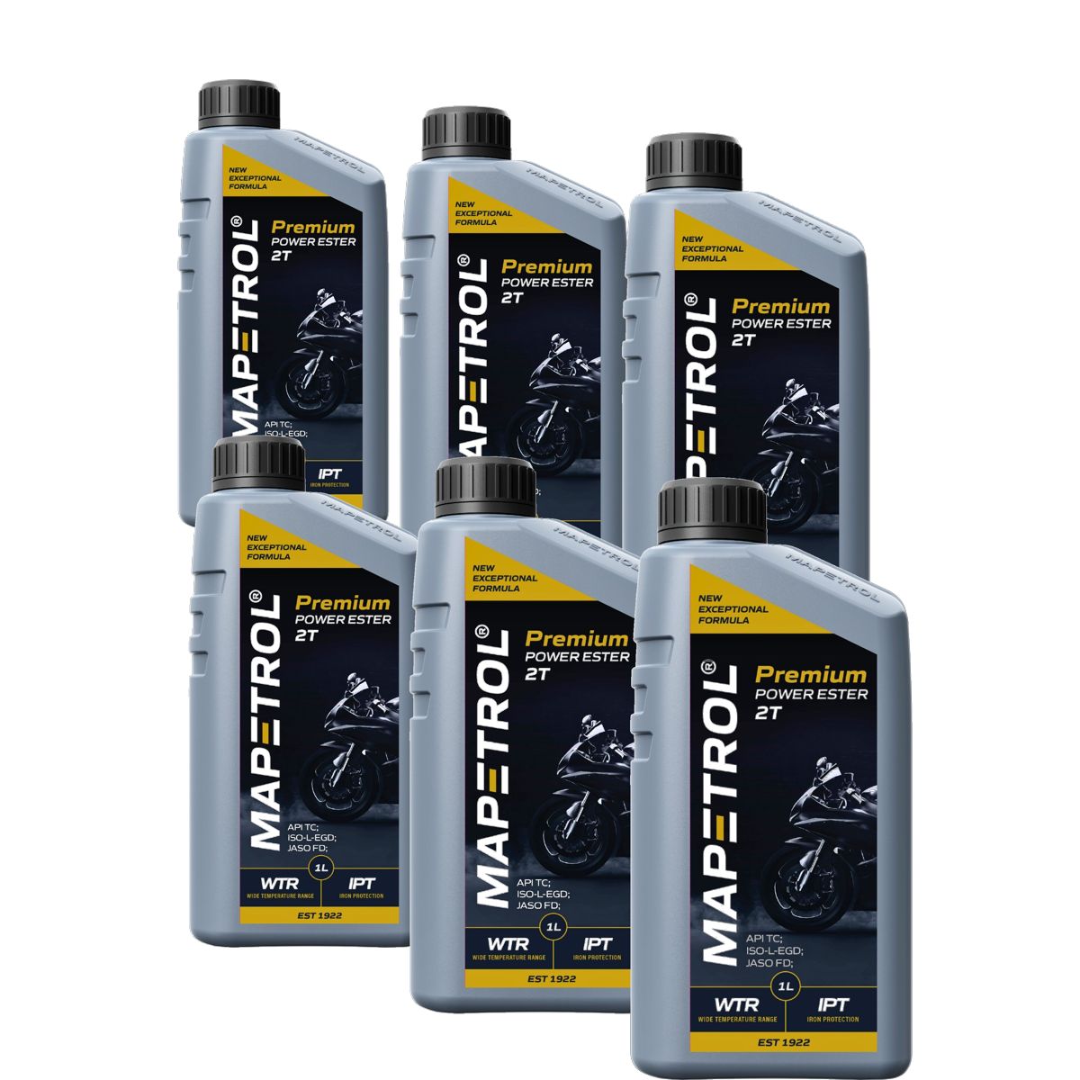 Mapetrol Premium Power Ester 2T 6x1 Liter