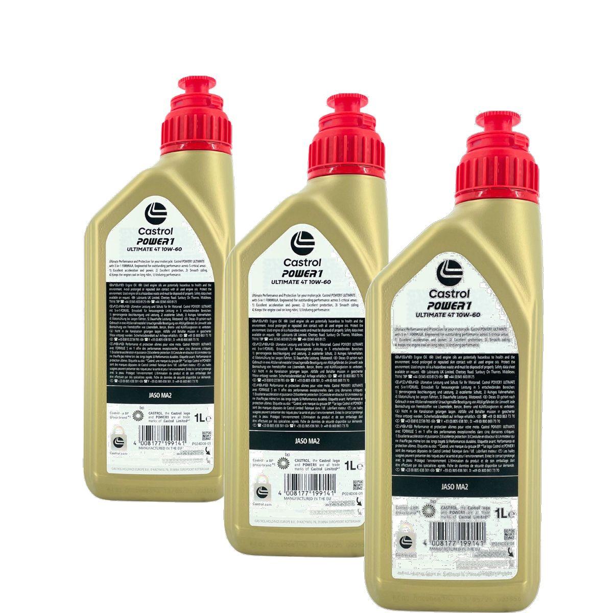 Castrol Power 1 Ultimate 4T 10W-60 3x1 Liter