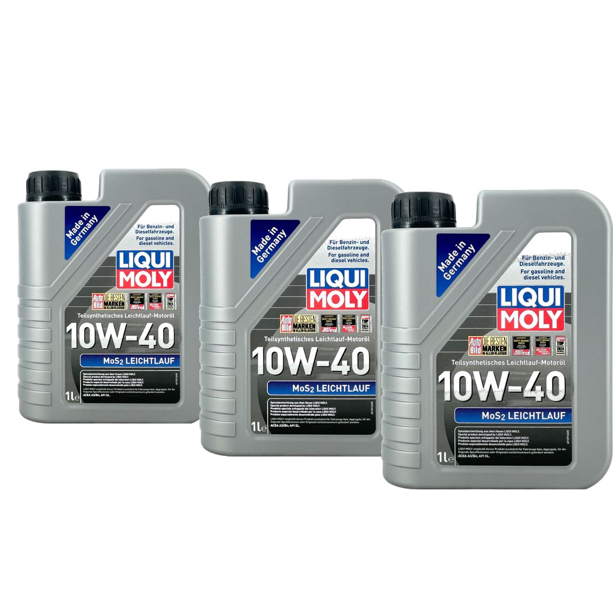 Liqui Moly MoS2 Leichtlauf 10W-40 3x1 Liter