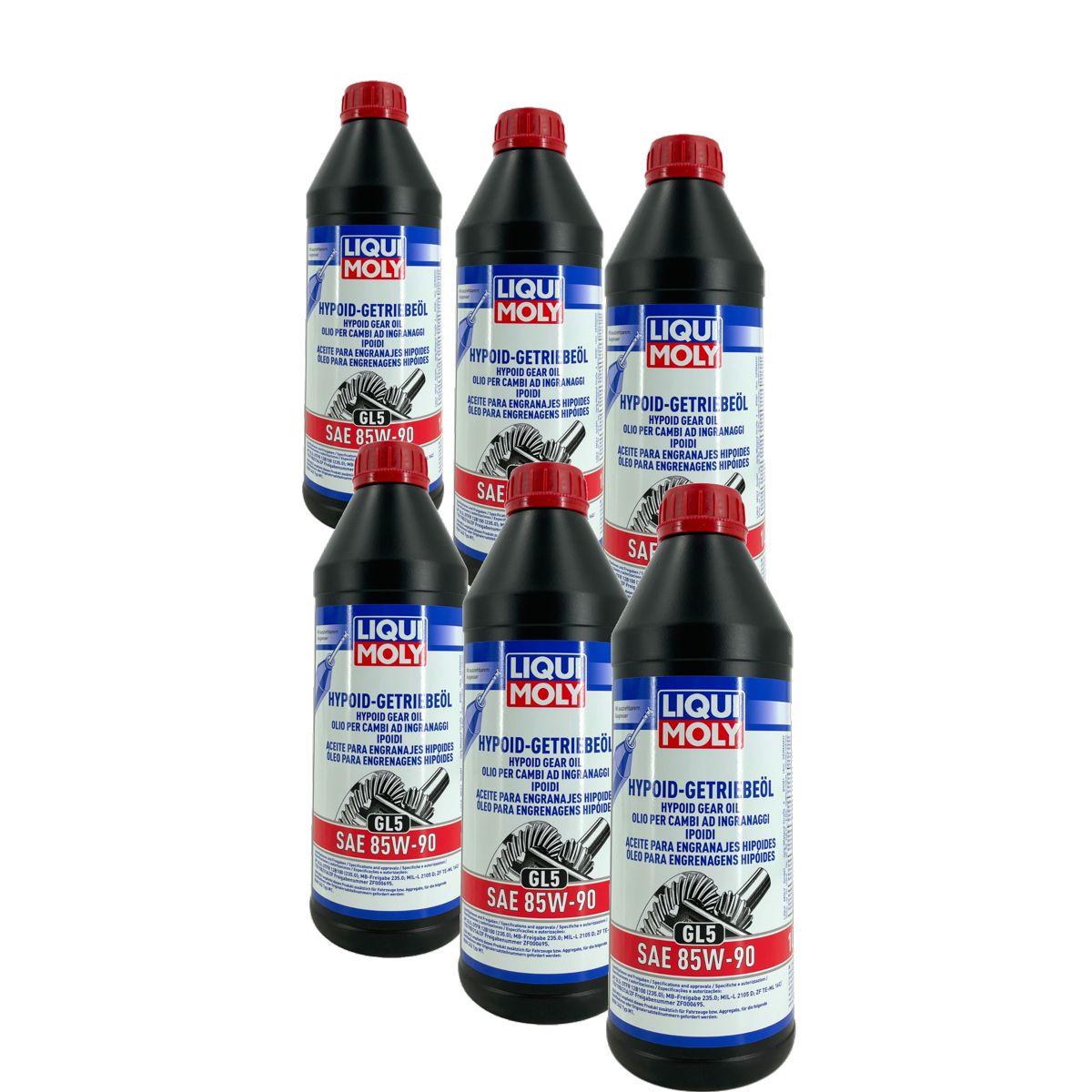 Liqui Moly Hypoid-Getriebeöl (GL5) SAE 85W-90 6x1 Liter