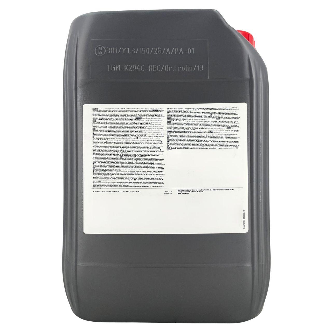 Castrol GTX 5W-30 C2 20 Liter