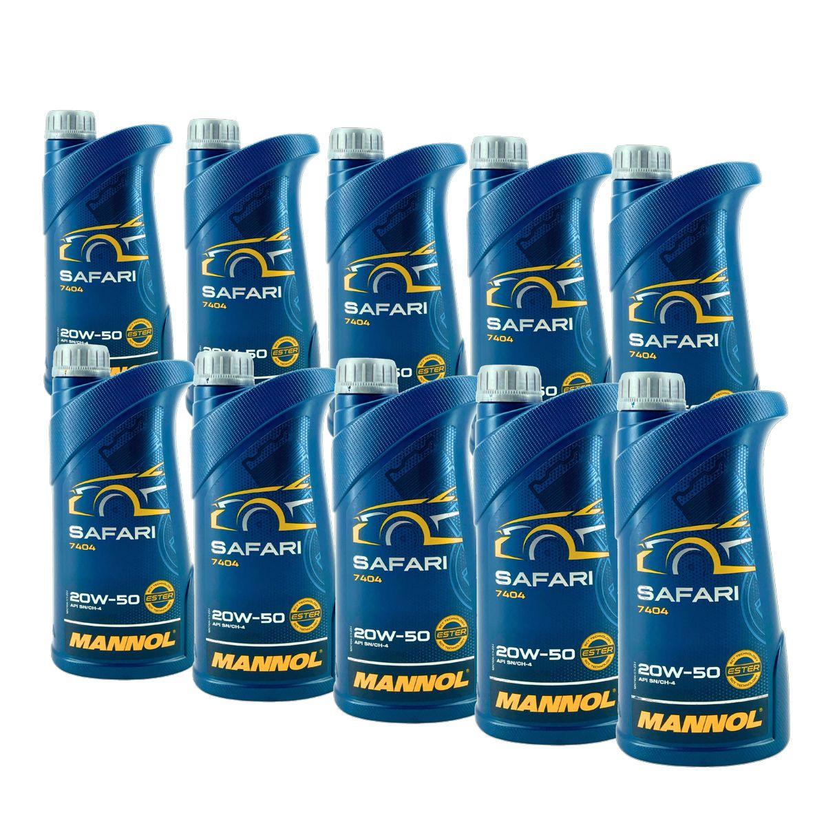 Mannol Safari 20W-50 10x1 Liter