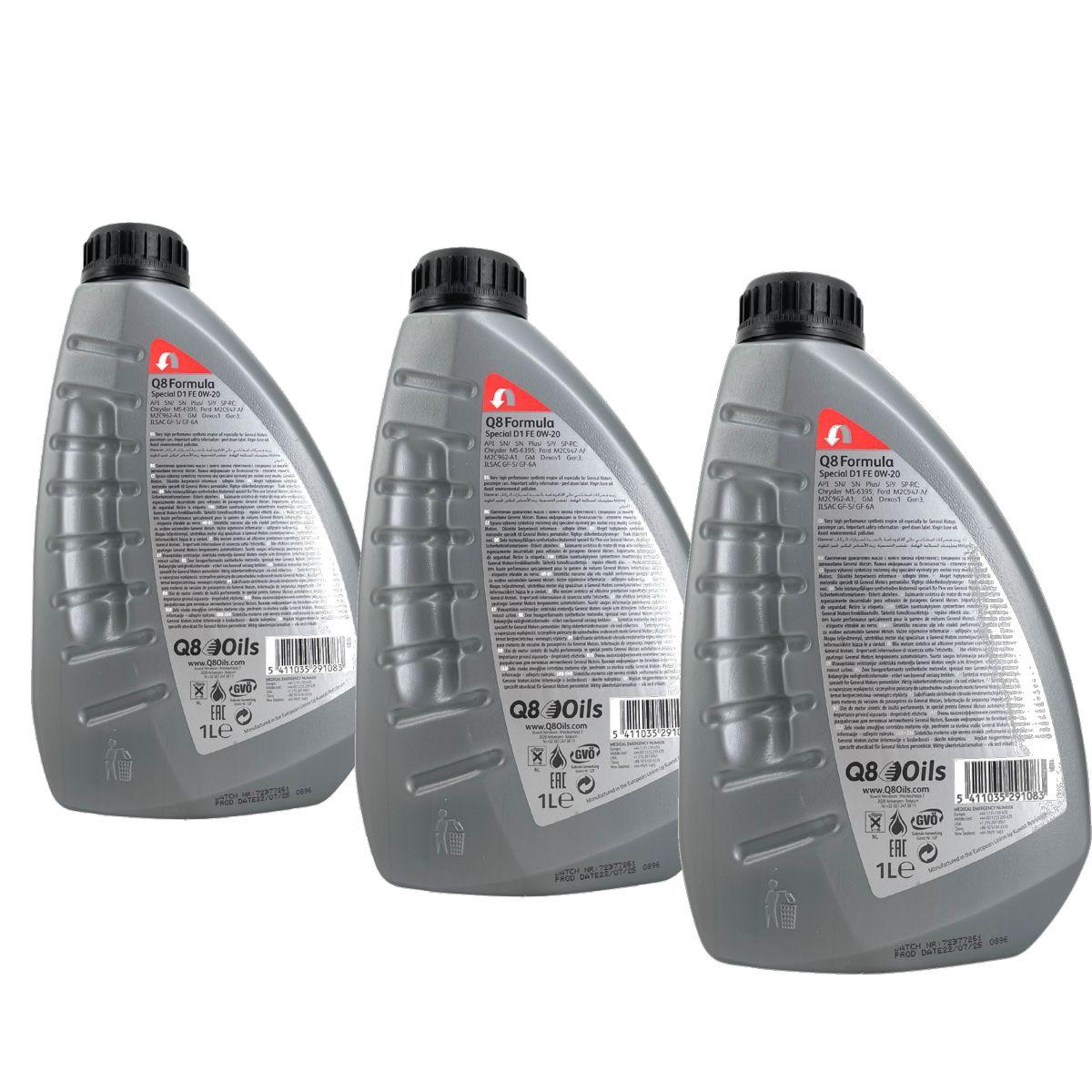 Q8 Formula Special D1 FE 0W-20 3x1 Liter