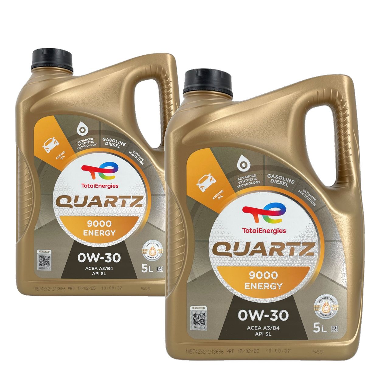 Total Quartz 9000 Energy 0W-30 2x5 Liter