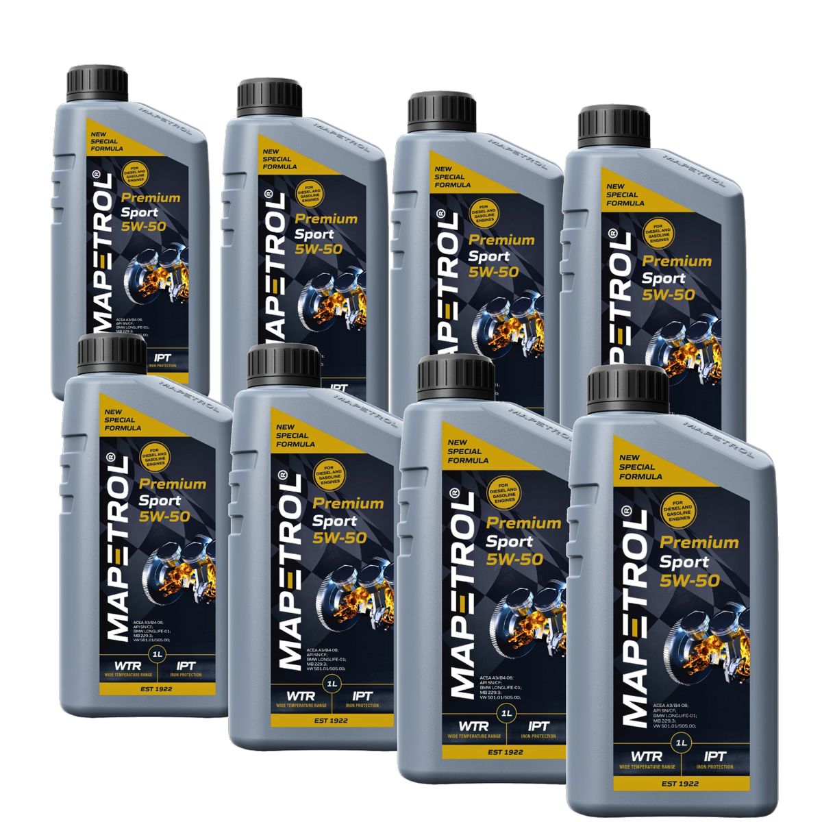 Mapetrol Premium Sport 5W-50 8x1 Liter