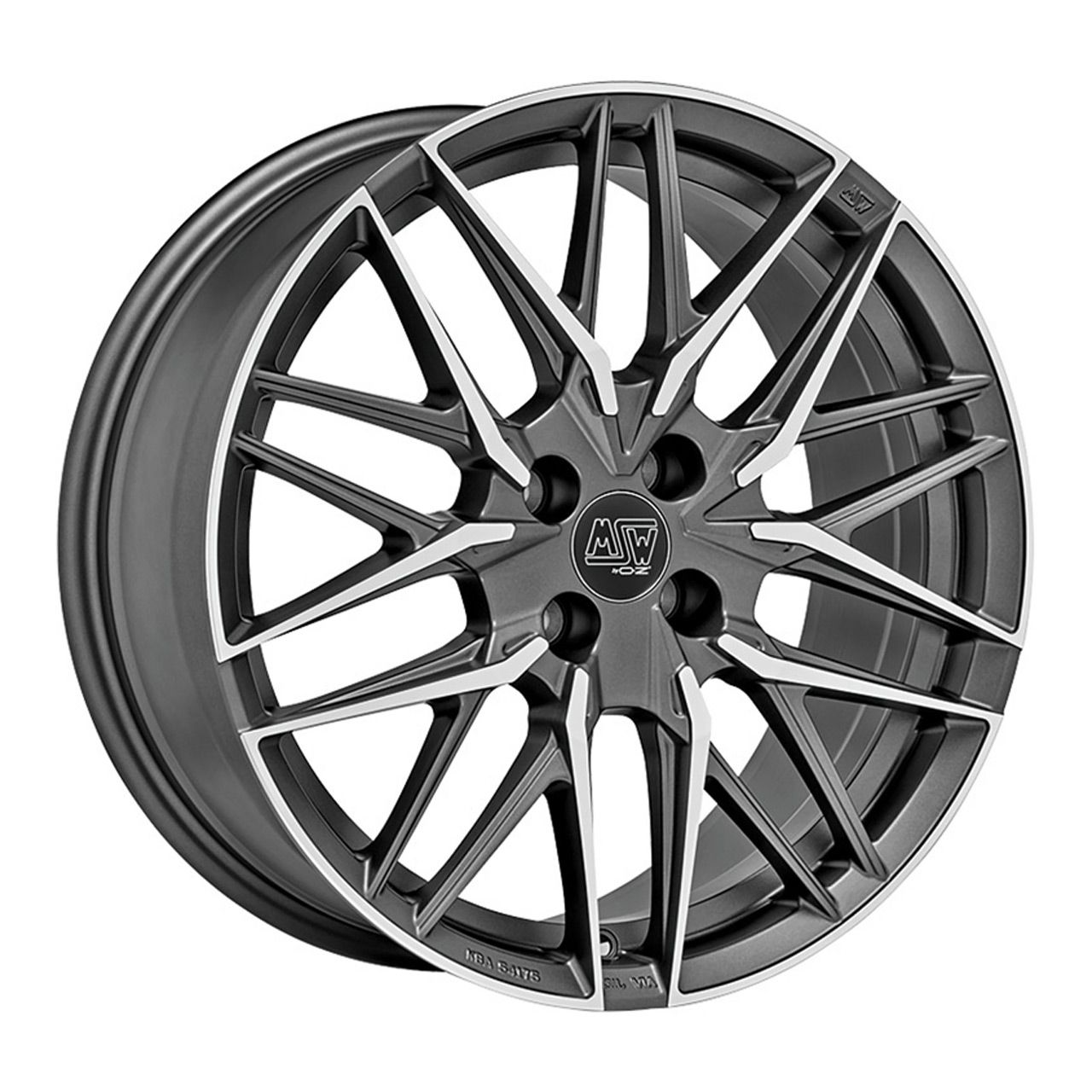 MSW (OZ) MSW 50/4 matt gun metal full polished 7.0Jx17 4x100 ET42