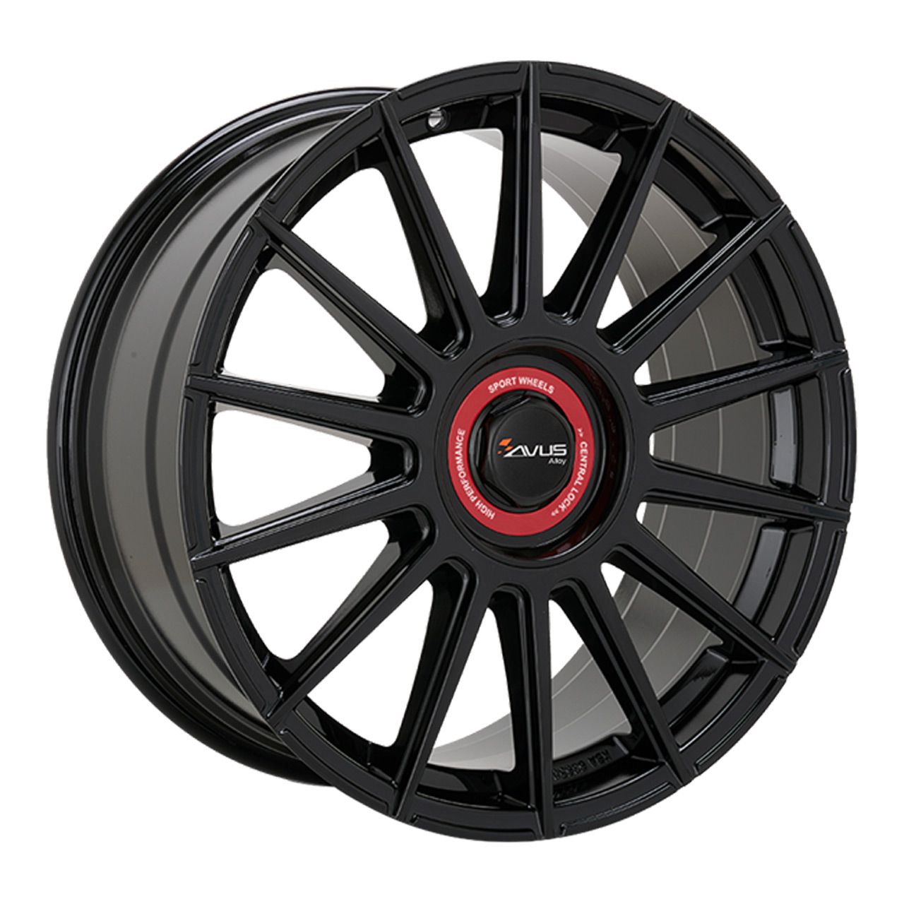 AVUS RACING AC-M09 black cap rosso 8.0Jx18 5x112/120 ET30