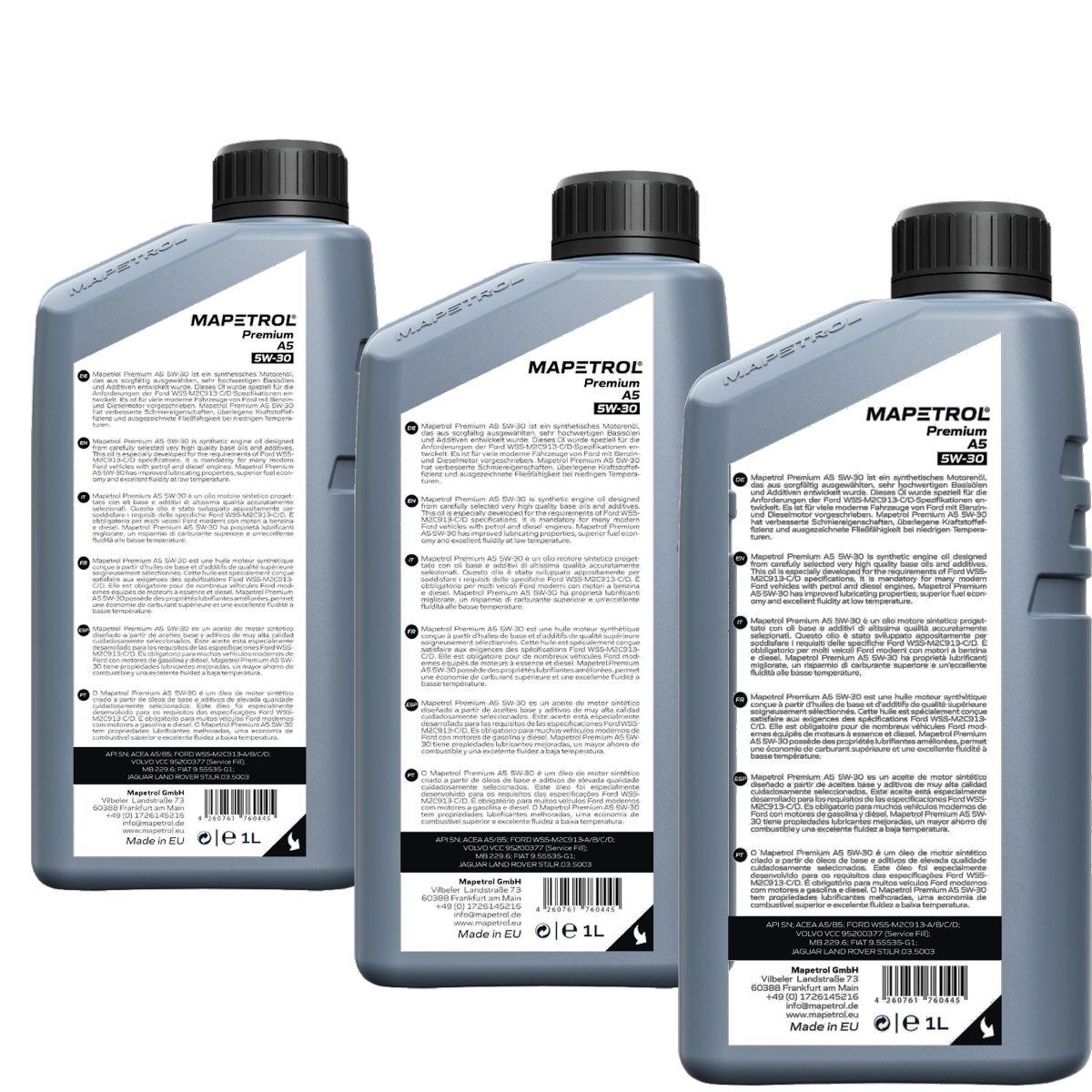 Mapetrol Premium A5 5W-30 3x1 Liter
