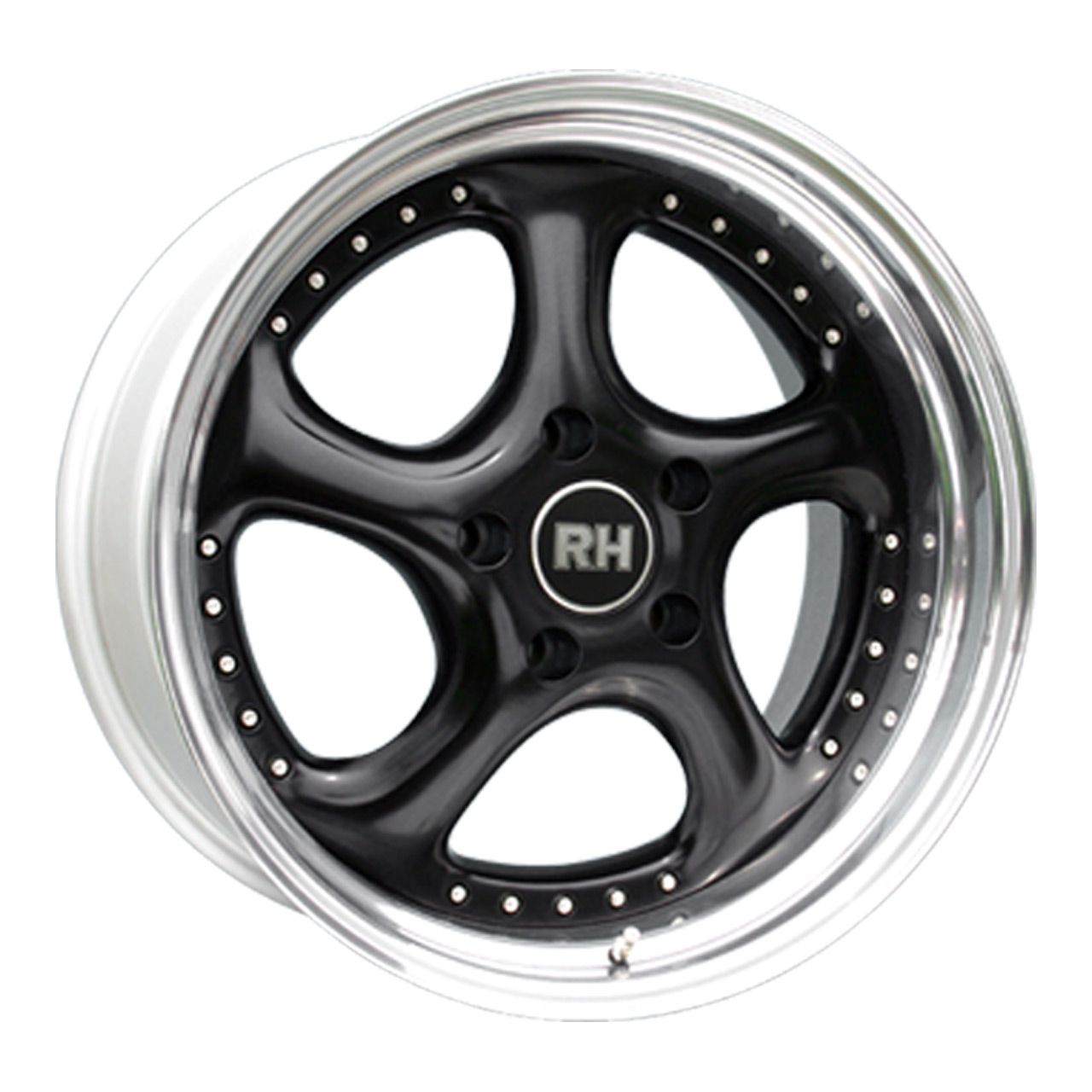 RH TURBO P schwarz Horn hochglanz poliert 8.0Jx18 5x112 ET82