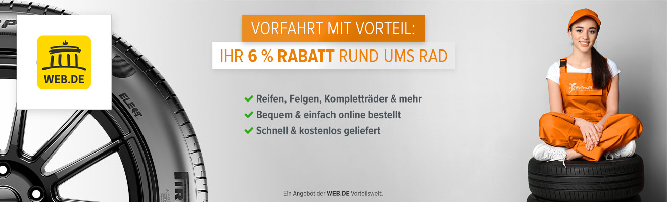 Vorfahrt mit Vorteil - Ihr 6 % Rabatt rund ums Rad.