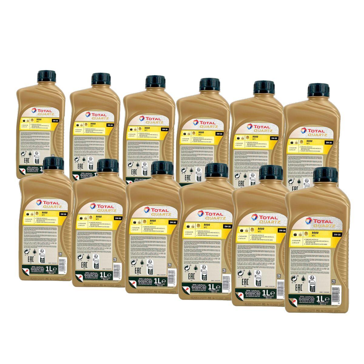 Total Quartz 9000 NFC 5W-30 12x1 Liter