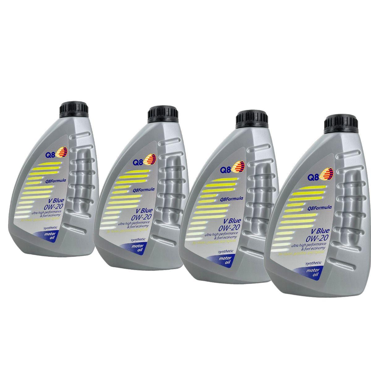 Q8 Formula V Blue 0W-20 4x1 Liter