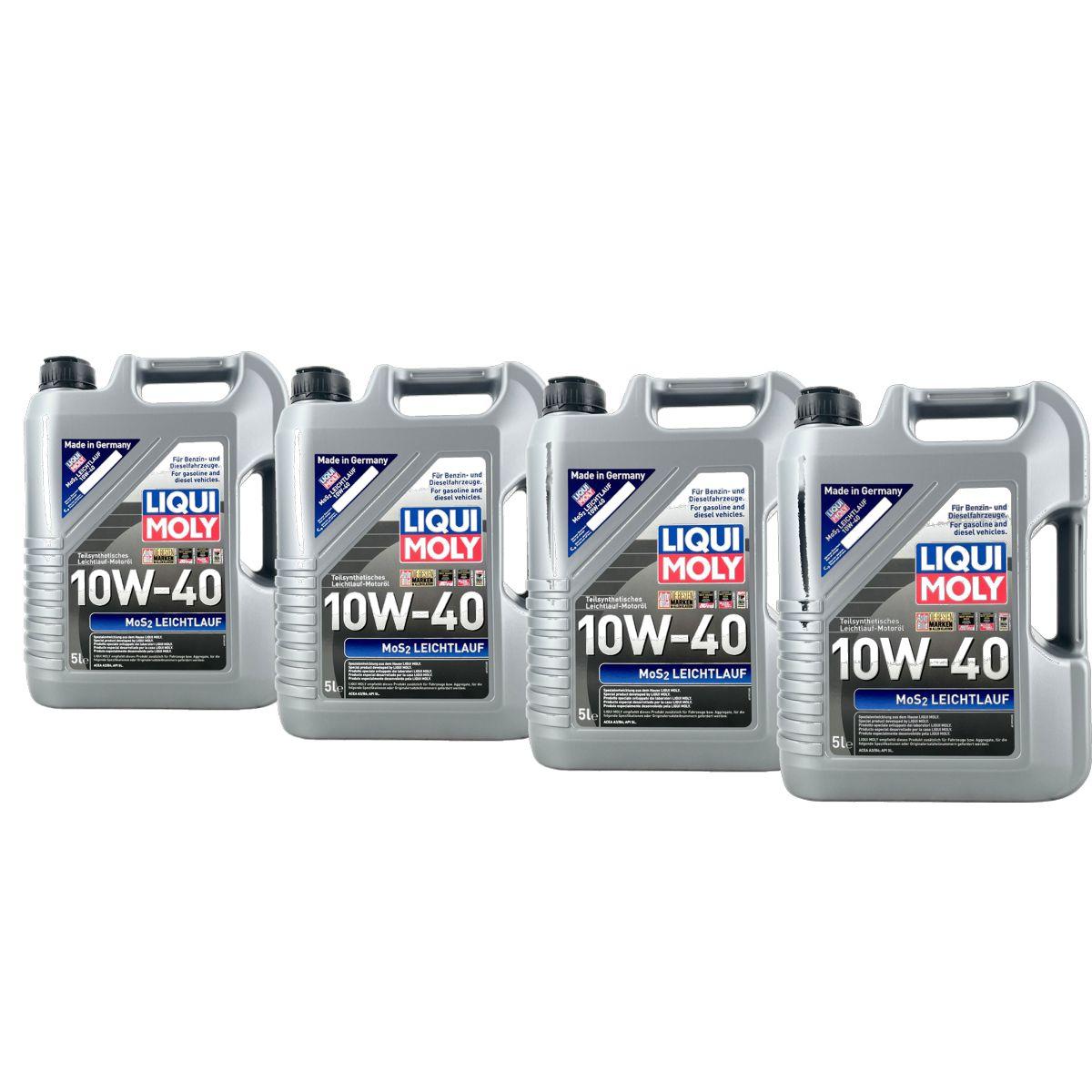 Liqui Moly MoS2 Leichtlauf 10W-40 4x5 Liter